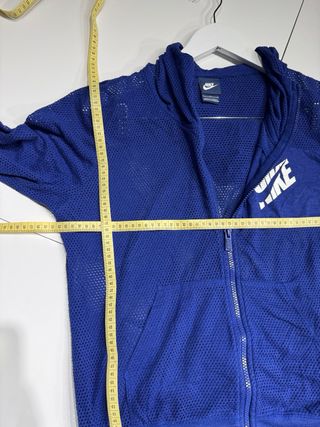 Sudadera Nike cremallera azul talla L