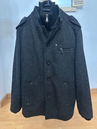 Chaqueta Zara Gris Talla Xl