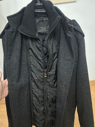 Chaqueta Zara Gris Talla Xl