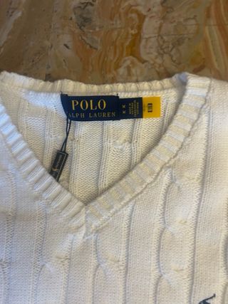 Maglione Polo Ralph Lauren Bianco Taglia S