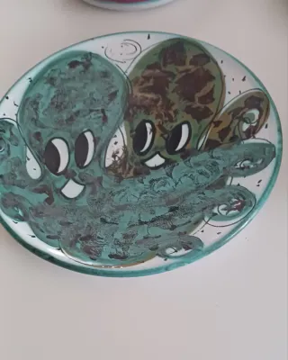 3 posti tavola ceramica decorati