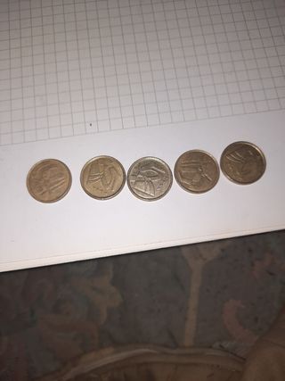 9 Monedas 5 Pesetas