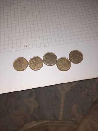 9 Monedas 5 Pesetas