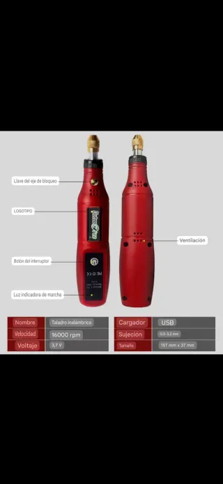 Mini Dremel Inalámbrico POTENTE y en OFERTA!!!
