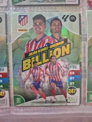 Cromo Fútbol Julián Álvarez Griezmann Panini
