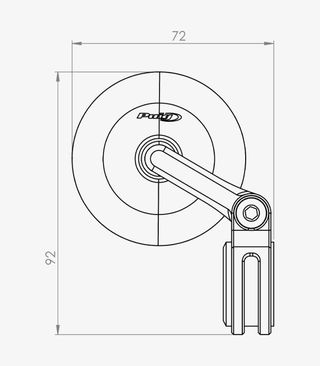 Puig 9506N Retrovisor Tracker Negro x2 unidades