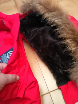 Abrigo Geographical Norway Rojo Talla L