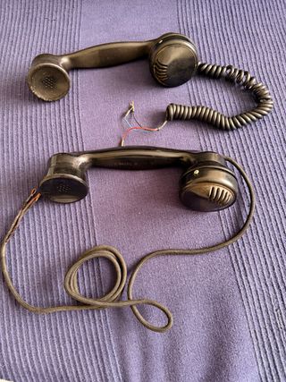 Auriculares Teléfono Retro Vintage Negro