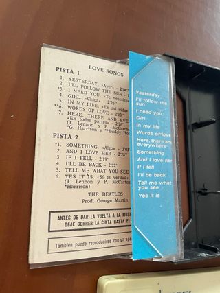 2 Cassettes The Beatles Love Songs Vol. I y II