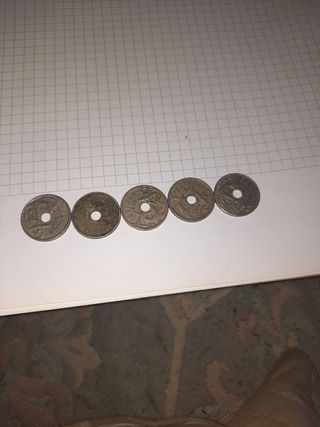 5 Monedas de 50 céntimos