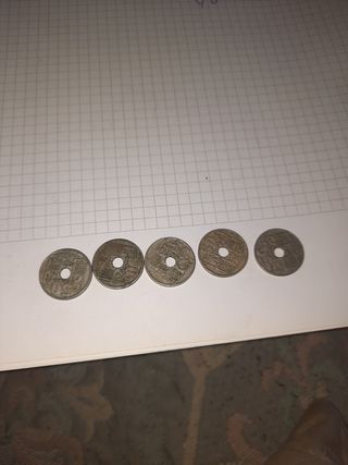 5 Monedas de 50 céntimos