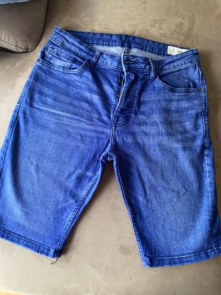 Pantalón corto tejano chico azul