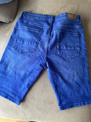 Pantalón corto tejano chico azul