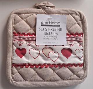 Tovaglia quadrata Dec.Home + 2 presine