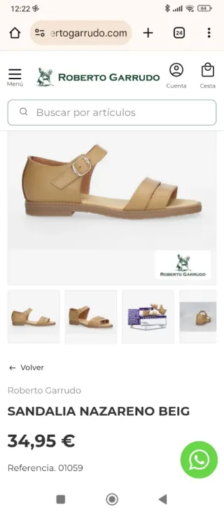 Zapatillas Nazareno Roberto Garrudo Talla 36