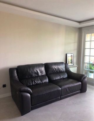 Sofá POLO DIVANI 3 plazas piel flor