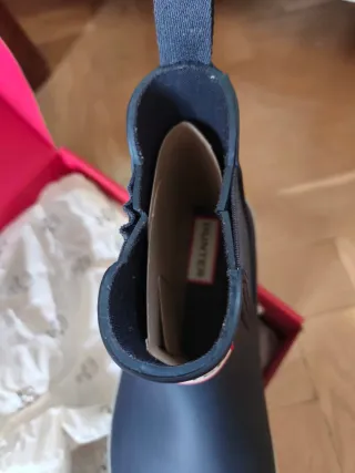 Botas Hunter Mujer Talla 37 Azul/Blanco