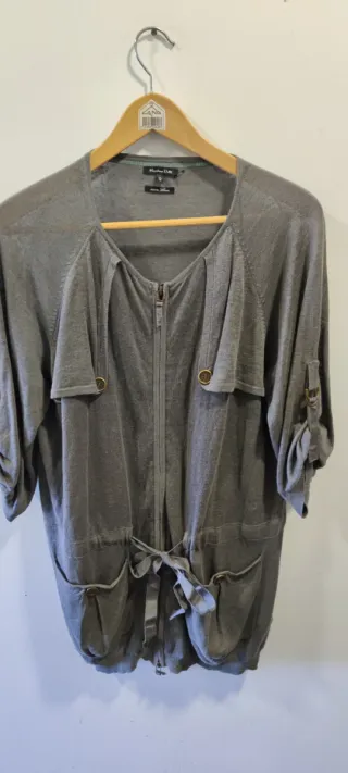 Chaqueta punto Massimo Dutti gris