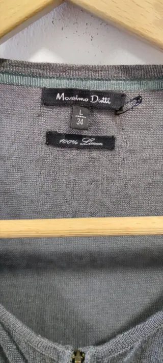 Chaqueta punto Massimo Dutti gris