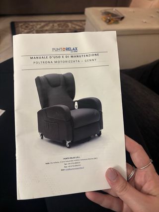 Poltrona relax elettrica reclinabile