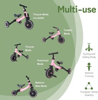 Bici multifuncion infantil rosa