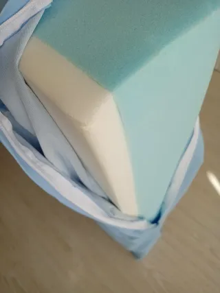 Colchón Poliuretano 90x190 con funda impermeable