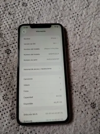 iPhone 11 Pro Max color blanco