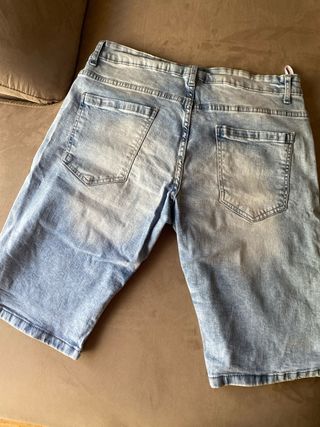 Pantalón corto jeans chico azul claro
