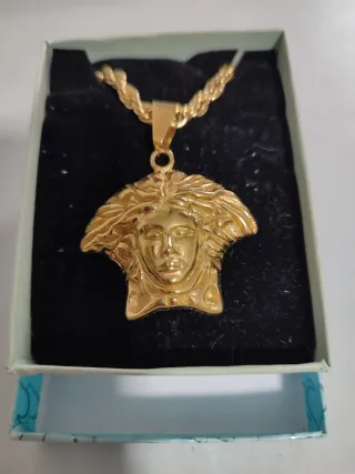 Colgante Versace Acero Inoxidable Dorado