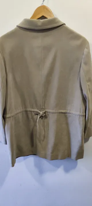 Chaqueta Zara Basic Beige Mujer