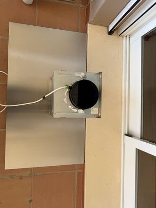 Campana extractora pared 90cm Acero Inox