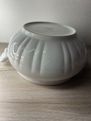 Zuppiera Richard Ginori porcellana pois