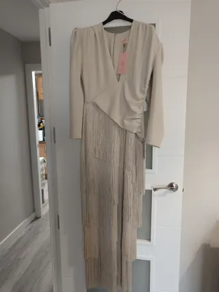 Vestido Mariquita Trasquilá Beige Talla S