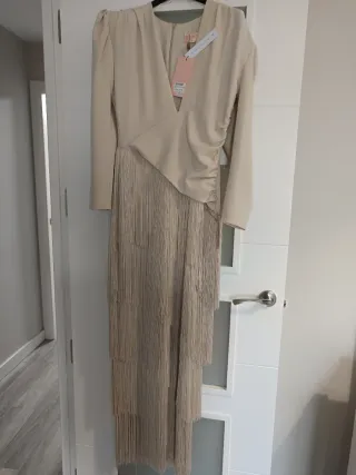 Vestido Mariquita Trasquilá Beige Talla S