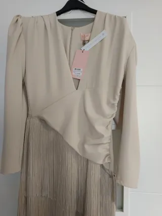Vestido Mariquita Trasquilá Beige Talla S