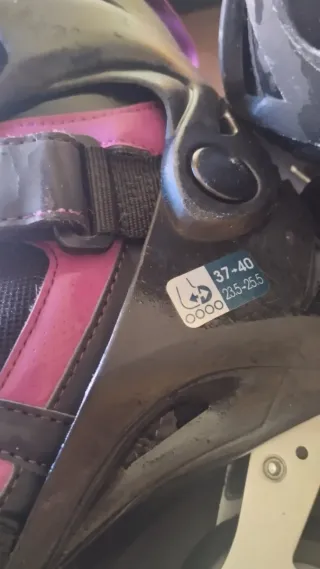 Patines en línea+rodilleras y coderas Oxelo niña