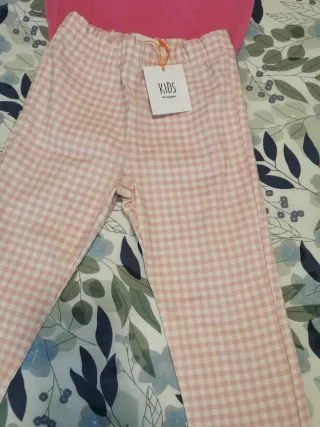 Conjunto body + leggins cuadros Vichy 6 años