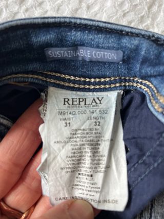 Pantalón Replay Azul