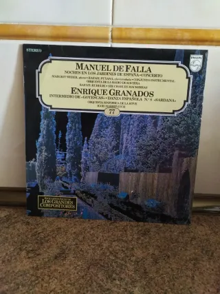 Vinilo Manuel de Falla y Granados Philips