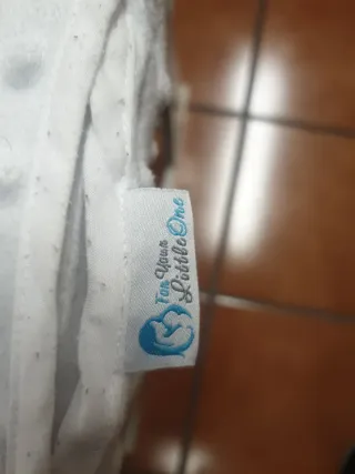 Moisés de mimbre azul claro