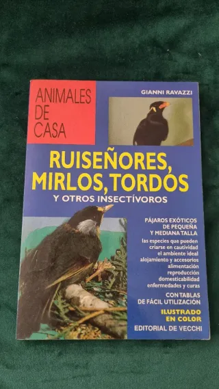 Libro Animales de Casa: Ruiseñores, Mirlos, Tordos
