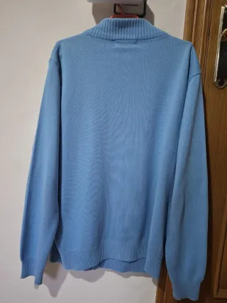 Ralph Lauren Jersey Autentico Azul Nube Con Cierre