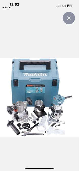 Fresadora Makita RT0702CX2J con maletín