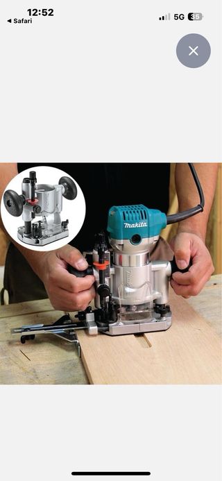 Fresadora Makita RT0702CX2J con maletín