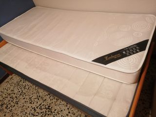 Cama nido Pino Somier 2 Colchones 80x190cm