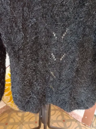 Chaqueta pelo corto negra Talla única