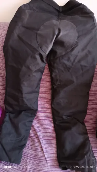 Pantalones Moto Hombre/Mujer Negros,