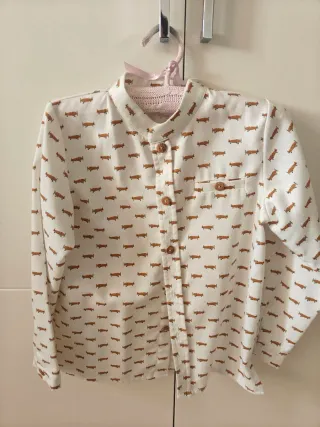 Camisa niño KIDS chocolate