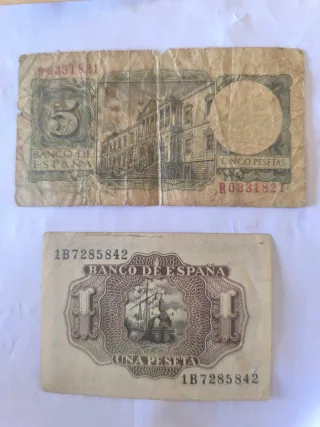 Lote 3 Billetes Pesetas España Colección