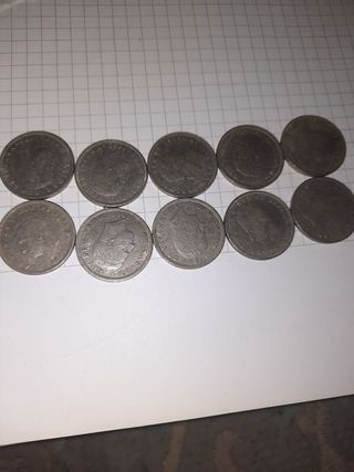 10 Monedas 5 Pesetas